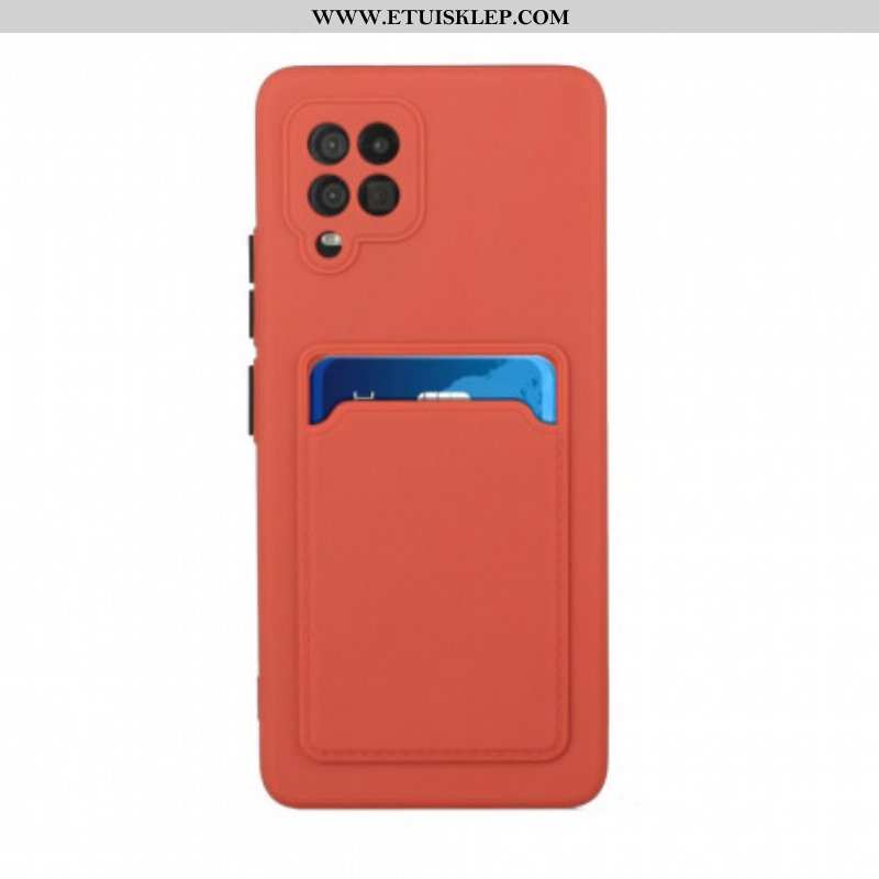 Etui do Samsung Galaxy M12 / A12 Silikonowy Uchwyt Na Kartę